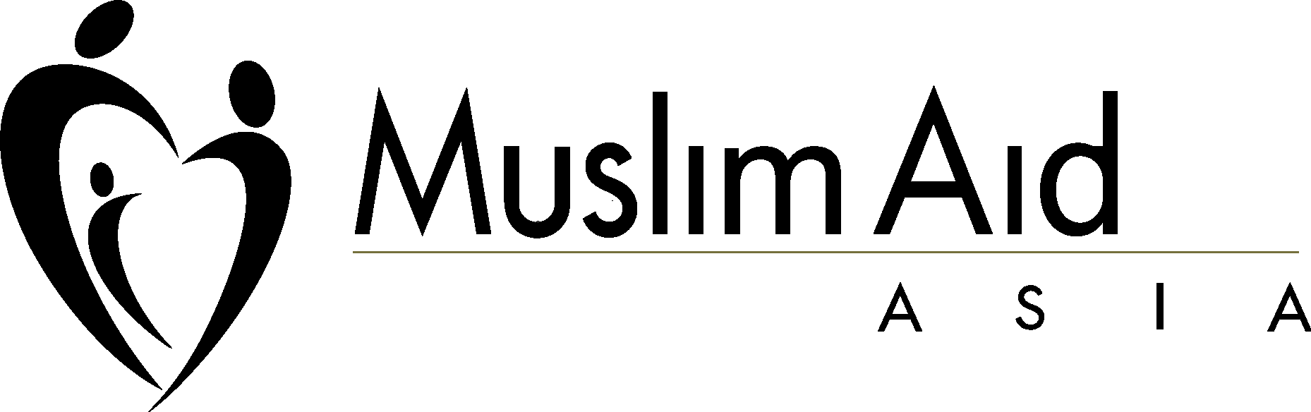 Mualim Aid Asia Black Logo Vector Logo
